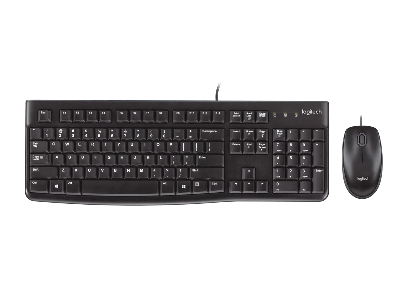 Logitech MK120 Corded USB Keyboard and Mouse Combo