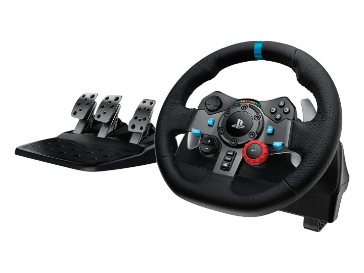 Logitech G29 Driving Force racing wheel and pedals