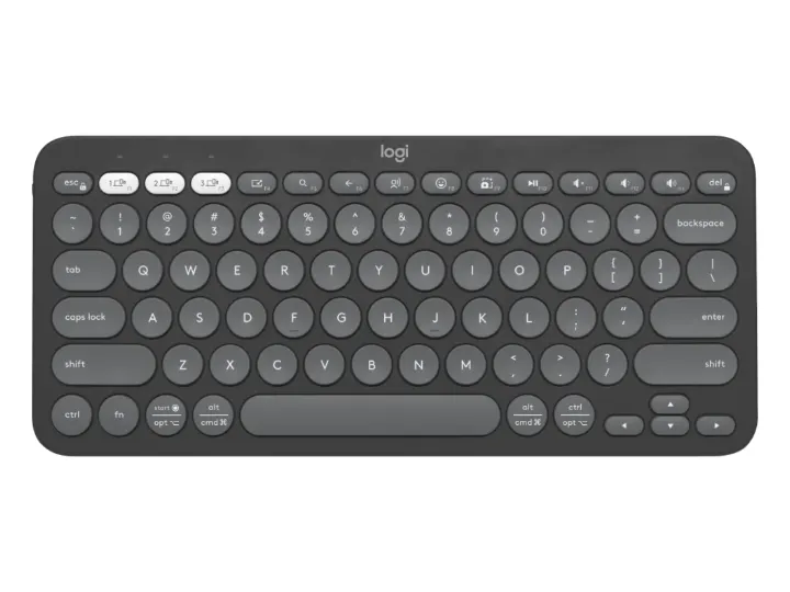 Logitech Pebble Keys 2 K380s Bluetooth keyboard in graphite
