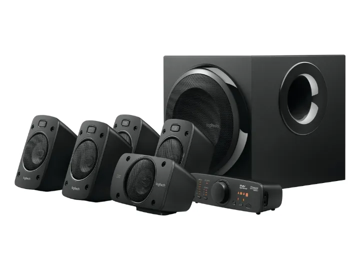 Logitech Z906 5.1 surround sound speaker system in black